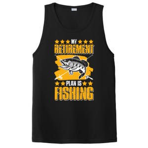 My Retiret Plan Is Fishing Funny Fishing Great Gift PosiCharge Competitor Tank