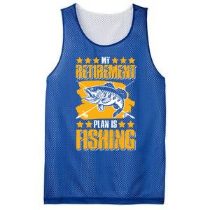 My Retiret Plan Is Fishing Funny Fishing Great Gift Mesh Reversible Basketball Jersey Tank