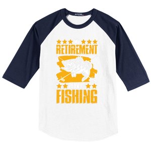 My Retiret Plan Is Fishing Funny Fishing Great Gift Baseball Sleeve Shirt