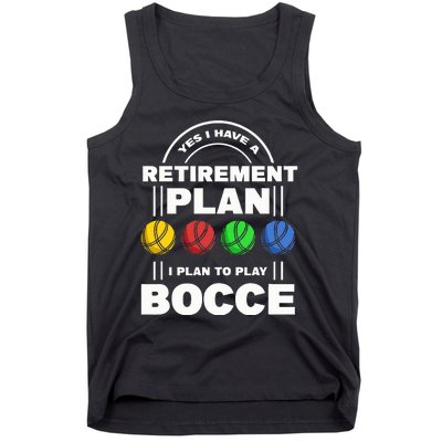 My Retirement Plan Bocce Ball Player Grandpa Bocce Tank Top