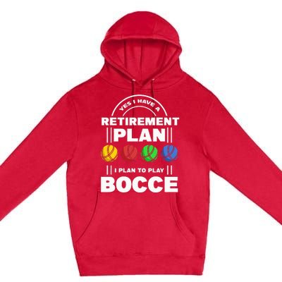 My Retirement Plan Bocce Ball Player Grandpa Bocce Premium Pullover Hoodie