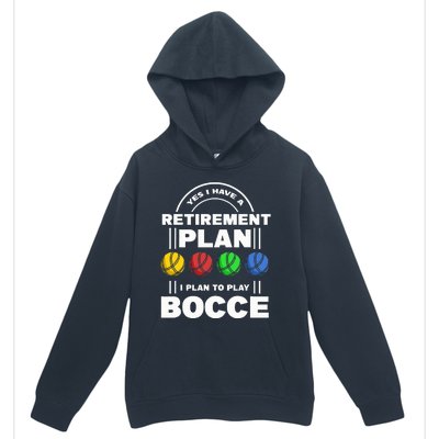 My Retirement Plan Bocce Ball Player Grandpa Bocce Urban Pullover Hoodie