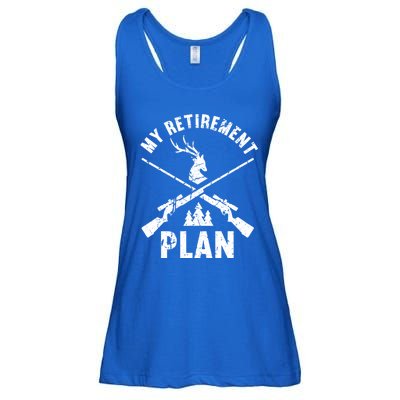 My Retiret Plan Hunting Lover Funny Pensioner Hunting Gift Ladies Essential Flowy Tank