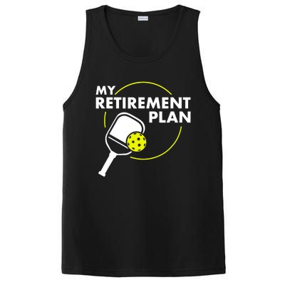 My Retirement Plan Funny Pickleball Slogan Gift PosiCharge Competitor Tank