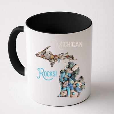 Michigan Rocks Petoskey Stone Hunting Great Lakes State Mug