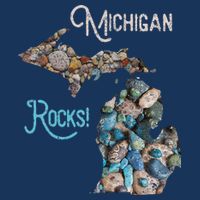 Michigan Rocks Petoskey Stone Hunting Great Lakes State 7 Panel Mesh Trucker Snapback Hat