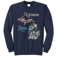 Michigan Rocks Petoskey Stone Hunting Great Lakes State Sweatshirt