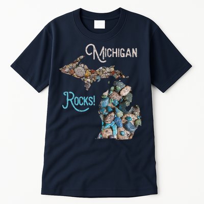 Michigan Rocks Petoskey Stone Hunting Great Lakes State Tall T-Shirt