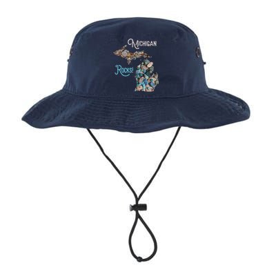 Michigan Rocks Petoskey Stone Hunting Great Lakes State Bucket Hat