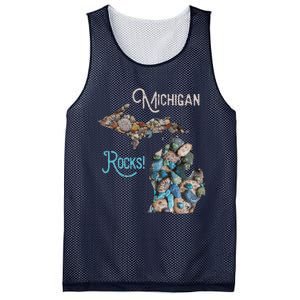 Michigan Rocks Petoskey Stone Hunting Great Lakes State Mesh Reversible Basketball Jersey Tank