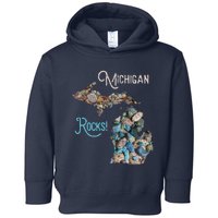 Michigan Rocks Petoskey Stone Hunting Great Lakes State Toddler Hoodie