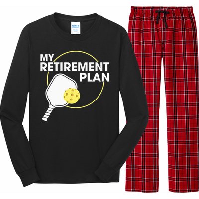 My Retirement Plan Funny Pickleball Lover Long Sleeve Pajama Set