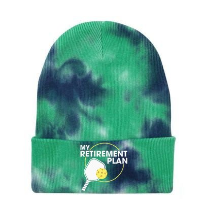 My Retirement Plan Funny Pickleball Lover Tie Dye 12in Knit Beanie