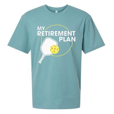 My Retirement Plan Funny Pickleball Lover Sueded Cloud Jersey T-Shirt