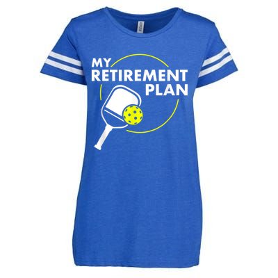 My Retirement Plan Funny Pickleball Slogan Gift Enza Ladies Jersey Football T-Shirt