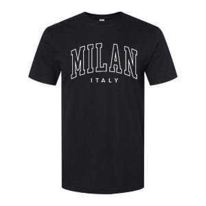 Milan Retro Preppy Italy Souvenir Softstyle CVC T-Shirt