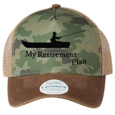 My Retirement Plan Funny Fishing Legacy Tie Dye Trucker Hat