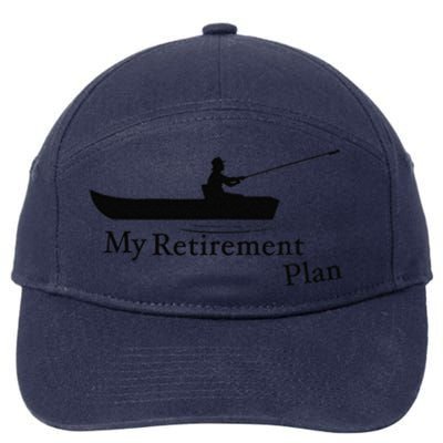 My Retirement Plan Funny Fishing 7-Panel Snapback Hat