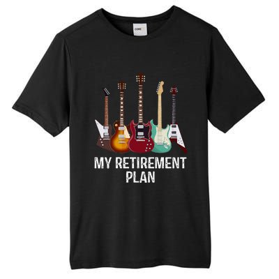 My Retirement Plan Guitar Gift Music Players Guitarist Tall Fusion ChromaSoft Performance T-Shirt