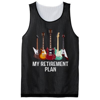 My Retirement Plan Guitar Gift Music Players Guitarist Mesh Reversible Basketball Jersey Tank