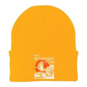 My Retirement Plan Retired Retiree Pension Fishing Fisher Knit Cap Winter Beanie