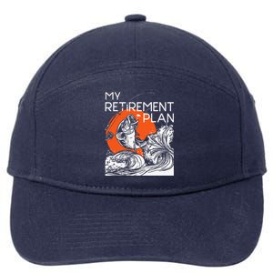 My Retirement Plan Retired Retiree Pension Fishing Fisher 7-Panel Snapback Hat