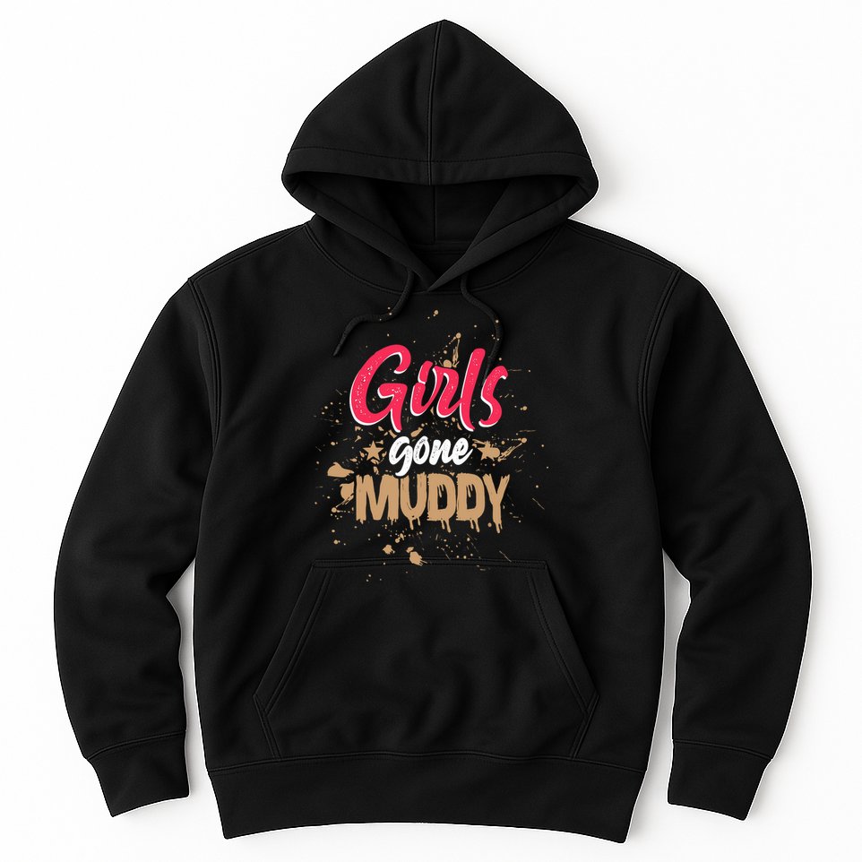 Mud Run Princess Girl Gone Muddy Team Girl ATV Hoodie