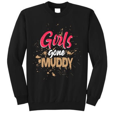 Mud Run Princess Girl Gone Muddy Team Girl ATV Sweatshirt