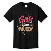 Mud Run Princess Girl Gone Muddy Team Girl ATV Kids T-Shirt