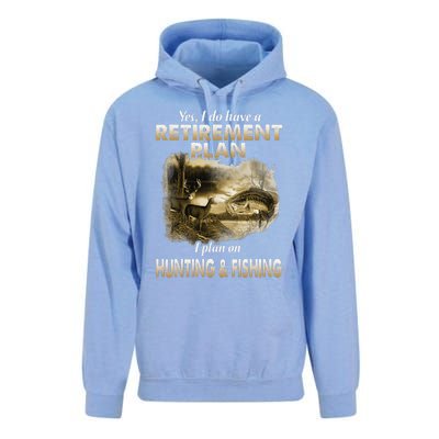 My Retirement Plan Hunting Fishing Hunters Grandpa Fun Gift Unisex Surf Hoodie