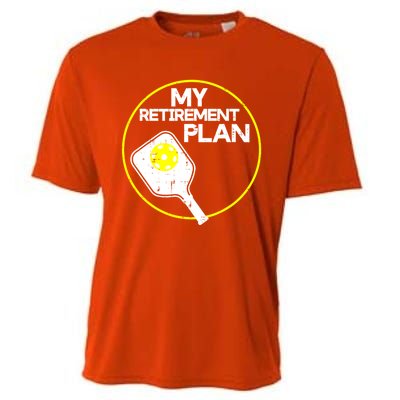 My Retirement Plan Pickleball Funny Pickle Ball Cooling Performance Crew T-Shirt