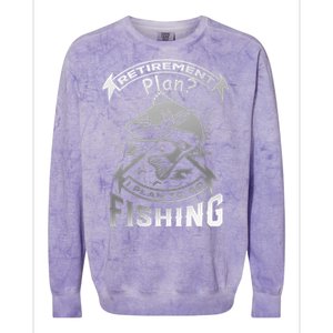 My Retirement Plan Is Going Fishing Colorblast Crewneck Sweatshirt