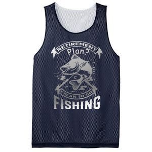 My Retirement Plan Is Going Fishing Mesh Reversible Basketball Jersey Tank