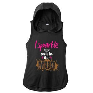 Mud Run Princess I Sparkle Even in Mud Team Girl ATV Gifts Ladies PosiCharge Tri-Blend Wicking Draft Hoodie Tank