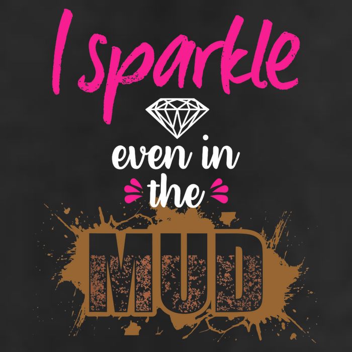 Mud Run Princess I Sparkle Even in Mud Team Girl ATV Gifts Cool Comfort Performance Bucket Hat