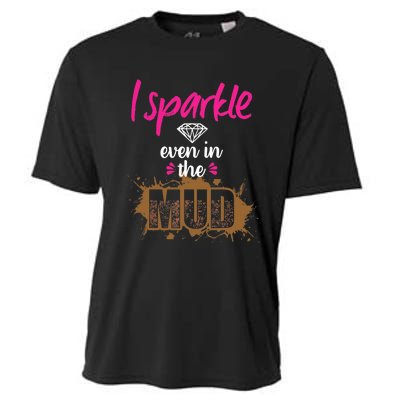 Mud Run Princess I Sparkle Even in Mud Team Girl ATV Gifts Cooling Performance Crew T-Shirt