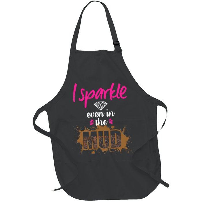 Mud Run Princess I Sparkle Even in Mud Team Girl ATV Gifts Apron