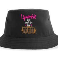 Mud Run Princess I Sparkle Even in Mud Team Girl ATV Gifts Sustainable Bucket Hat