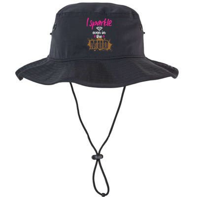 Mud Run Princess I Sparkle Even in Mud Team Girl ATV Gifts Bucket Hat