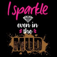 Mud Run Princess I Sparkle Even in Mud Team Girl ATV Gifts Drawstring Bag