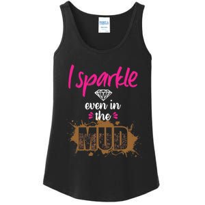 Mud Run Princess I Sparkle Even in Mud Team Girl ATV Gifts Ladies Essential Tank