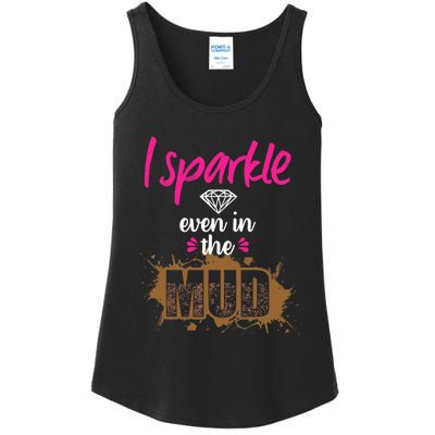 Mud Run Princess I Sparkle Even in Mud Team Girl ATV Gifts Ladies Essential Tank