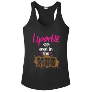 Mud Run Princess I Sparkle Even in Mud Team Girl ATV Gifts Ladies PosiCharge Competitor Racerback Tank