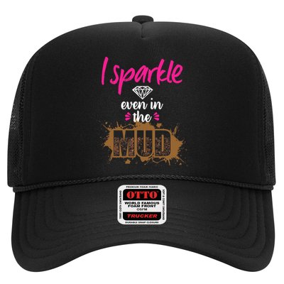 Mud Run Princess I Sparkle Even in Mud Team Girl ATV Gifts Hat