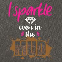 Mud Run Princess I Sparkle Even in Mud Team Girl ATV Gifts Cotton Canvas Backpack