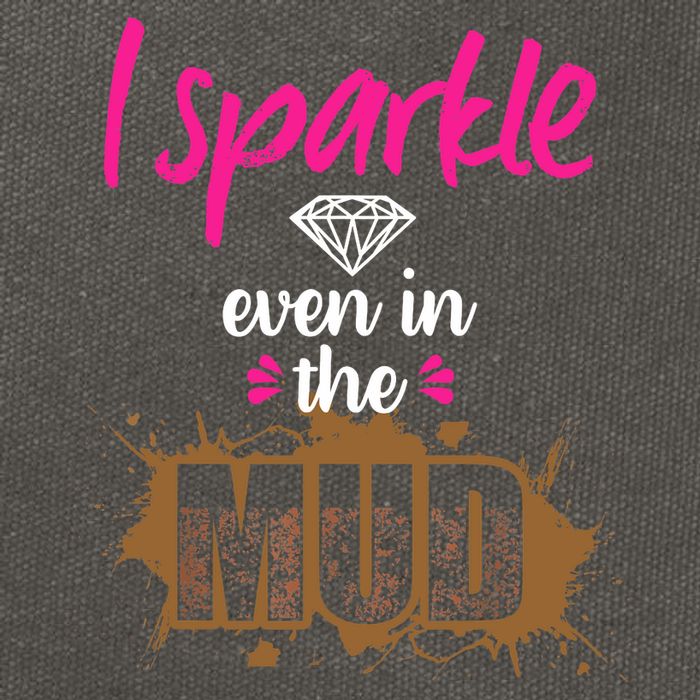 Mud Run Princess I Sparkle Even in Mud Team Girl ATV Gifts Cotton Canvas Backpack