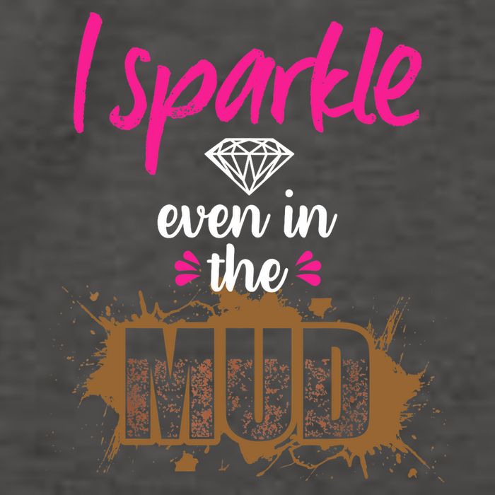 Mud Run Princess I Sparkle Even in Mud Team Girl ATV Gifts Vector Backpack