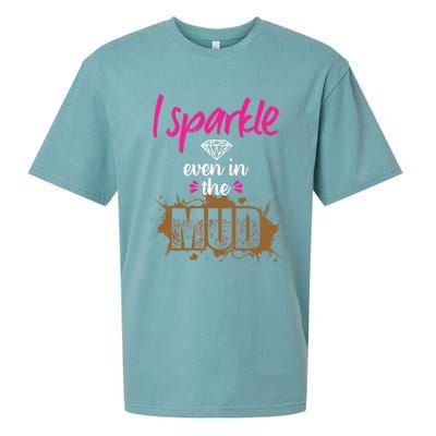 Mud Run Princess I Sparkle Even in Mud Team Girl ATV Gifts Sueded Cloud Jersey T-Shirt