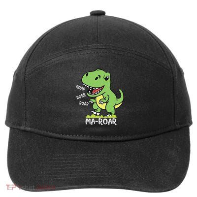 Ma Roar Passover Jewish Holiday Dinosaur Dino 7-Panel Snapback Hat