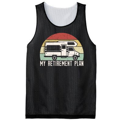 My Retirement Plan Run RV Retro Mesh Reversible Basketball Jersey Tank